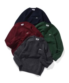 画像2: BLEND(ブレンド) / LOGO KNIT SWEATER (2)
