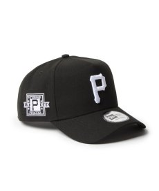 画像1: NEW ERA / 9FORTY A-Frame MLB Black & White モノトーン ピッツバーグ・パイレーツ (1)