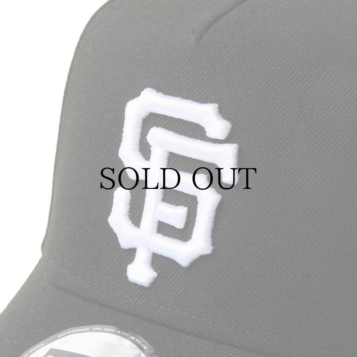 画像6: NEW ERA / 9FORTY A-Frame MLB Black & White モノトーン サンフランシスコ・ジャイアンツ (6)