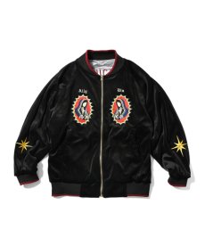 画像2: ALLY&DIA / PARADICE OF EDEN REVERSIBLE VELOUR SOUVENIR JACKET (2)