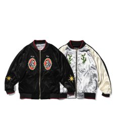 画像1: ALLY&DIA / PARADICE OF EDEN REVERSIBLE VELOUR SOUVENIR JACKET (1)