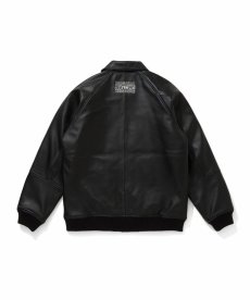 画像2: HIDEANDSEEK(ハイドアンドシーク) / "HideandSeek×Toru Nishiura" Leather Varsity Jacket (2)