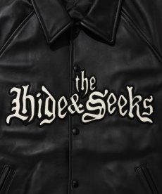 画像5: HIDEANDSEEK(ハイドアンドシーク) / "HideandSeek×Toru Nishiura" Leather Varsity Jacket (5)