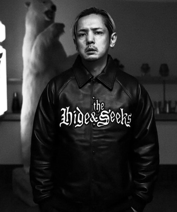 HIDEANDSEEK(ハイドアンドシーク) ジャケット Leather Virsity Jacket