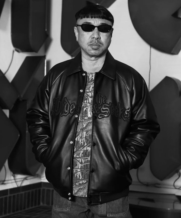 HIDEANDSEEK(ハイドアンドシーク) ジャケット Leather Virsity Jacket
