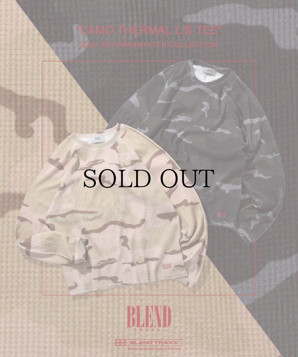 画像1: BLEND(ブレンド) / CAMO THERMAL L/S TEE (1)