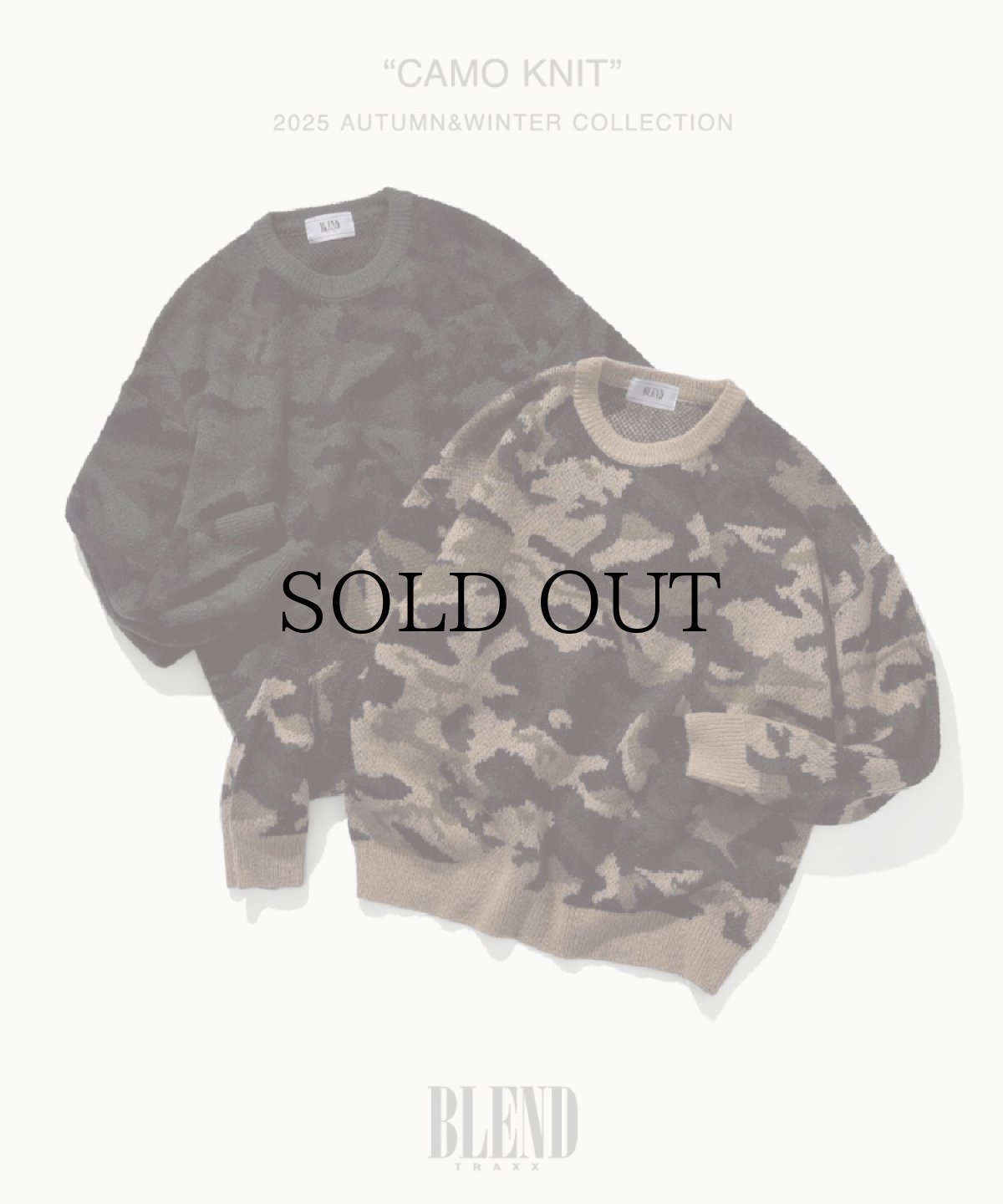 画像1: BLEND(ブレンド) / CAMO KNIT (1)