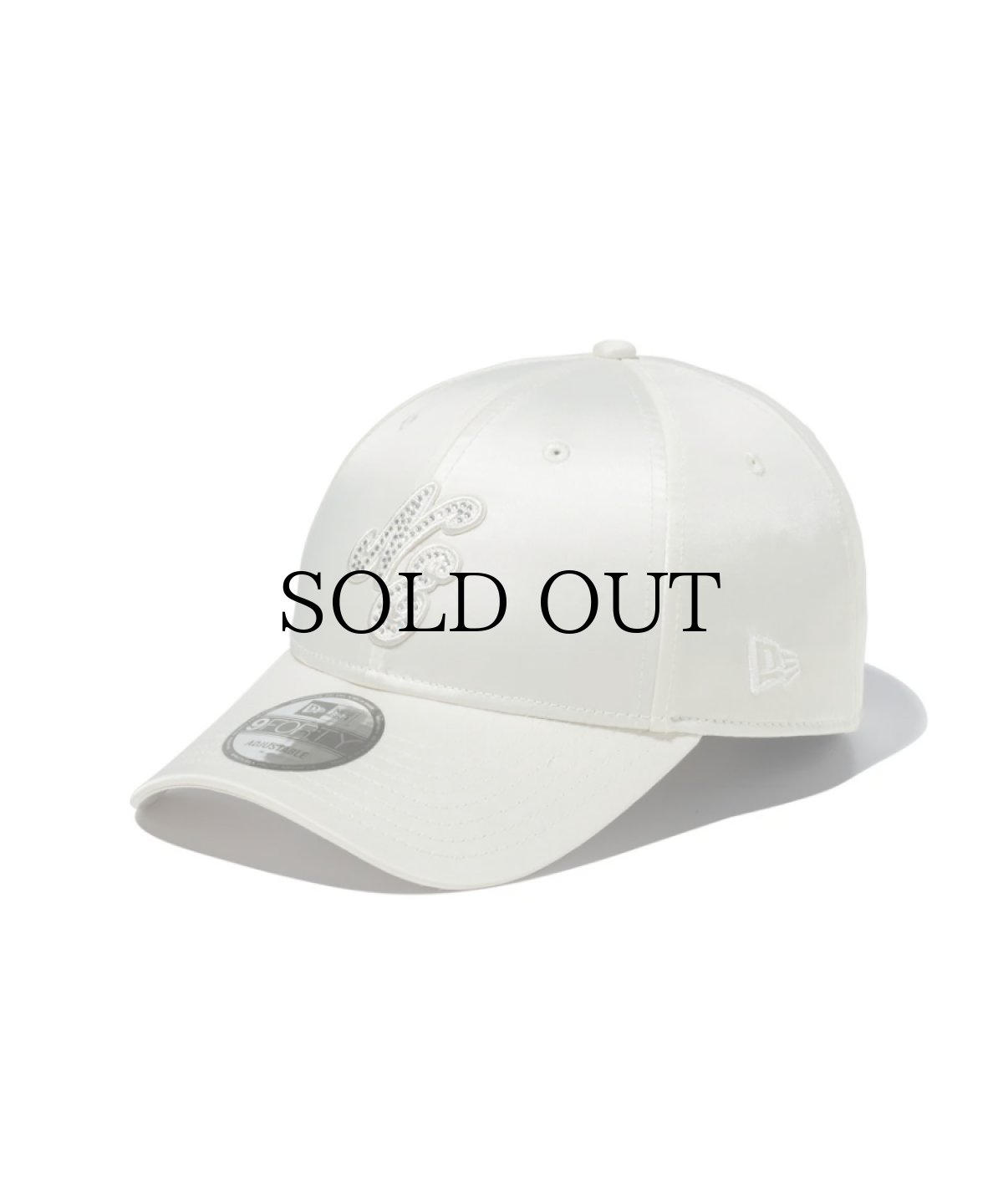 画像1: NEW ERA / 9FORTY White Day Rhinestone ラインストーン クラシックロゴ (1)