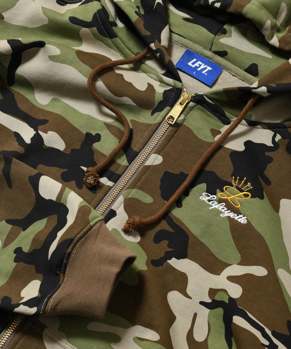 画像10: LFYT(ラファイエット) / GOLD L LOGO ZIP HOODIE (10)