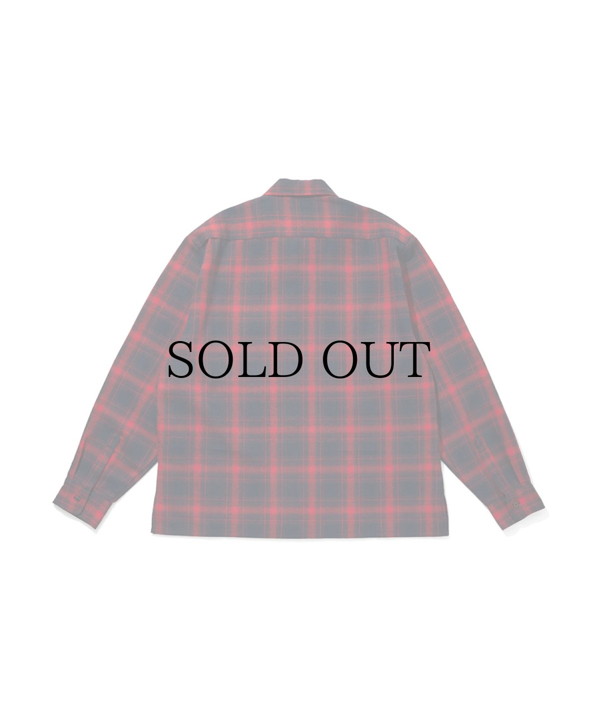 画像2: HIDEANDSEEK(ハイドアンドシーク) / Ombre Check L/S Shirt(26ss) (2)