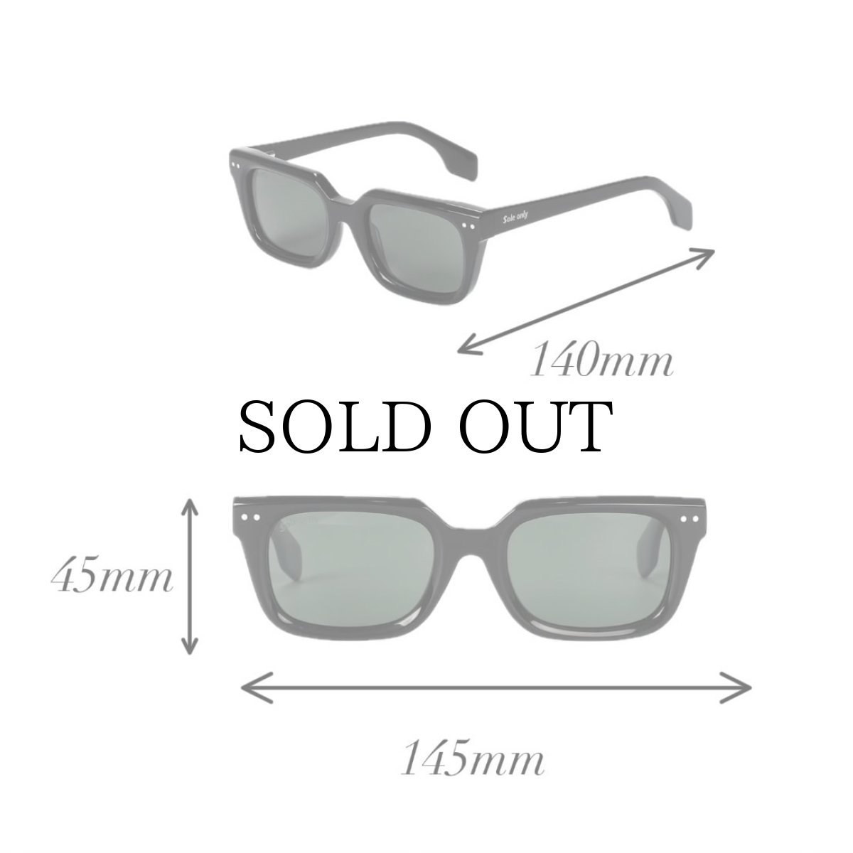 画像5: $ole only(ソールオンリー) / Urban Edge Square Sunglasses (5)