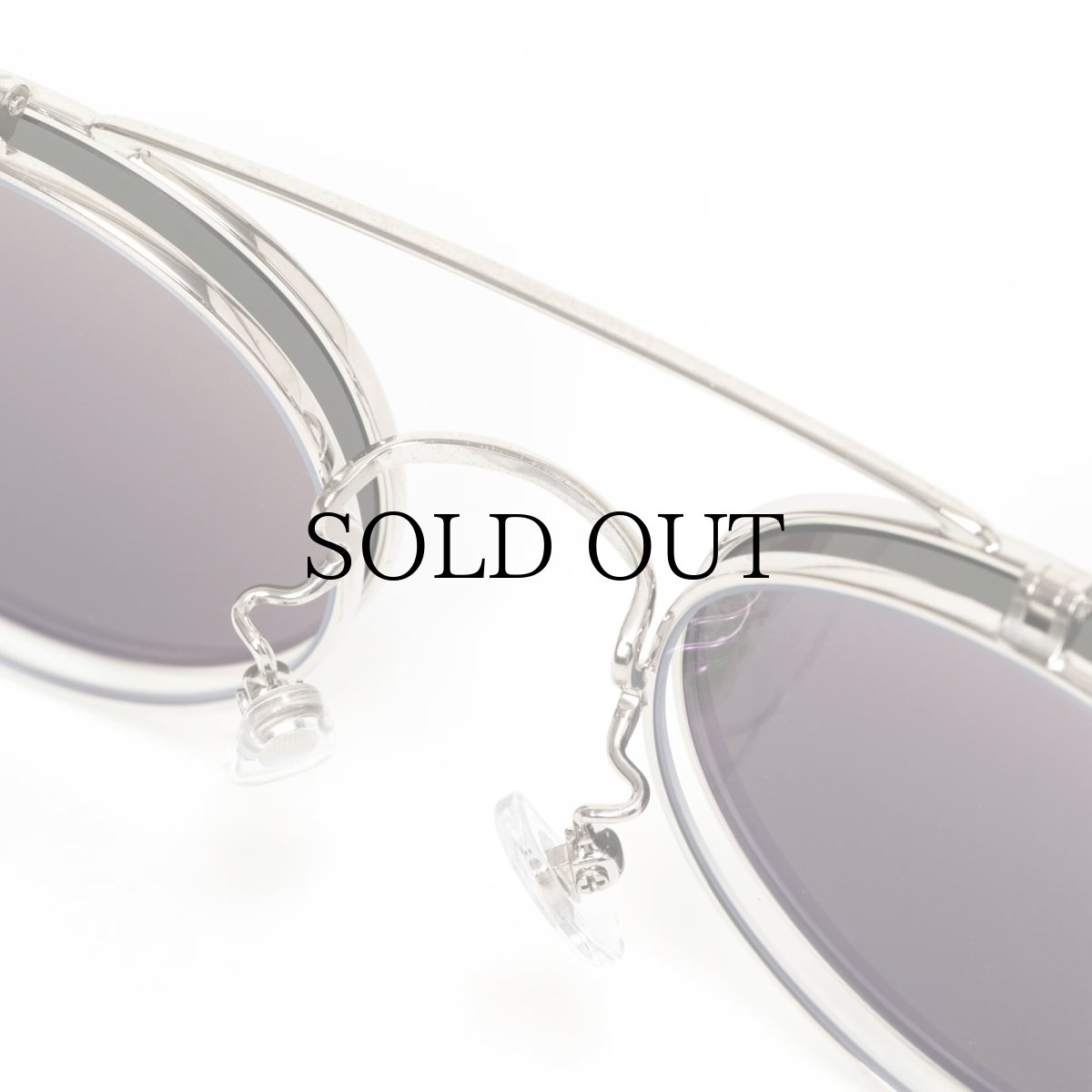 画像7: CALEE(キャリー) / FLIP UP TYPE CIRCLE METAL GLASSES ＜MIRROR LENS＞ (7)