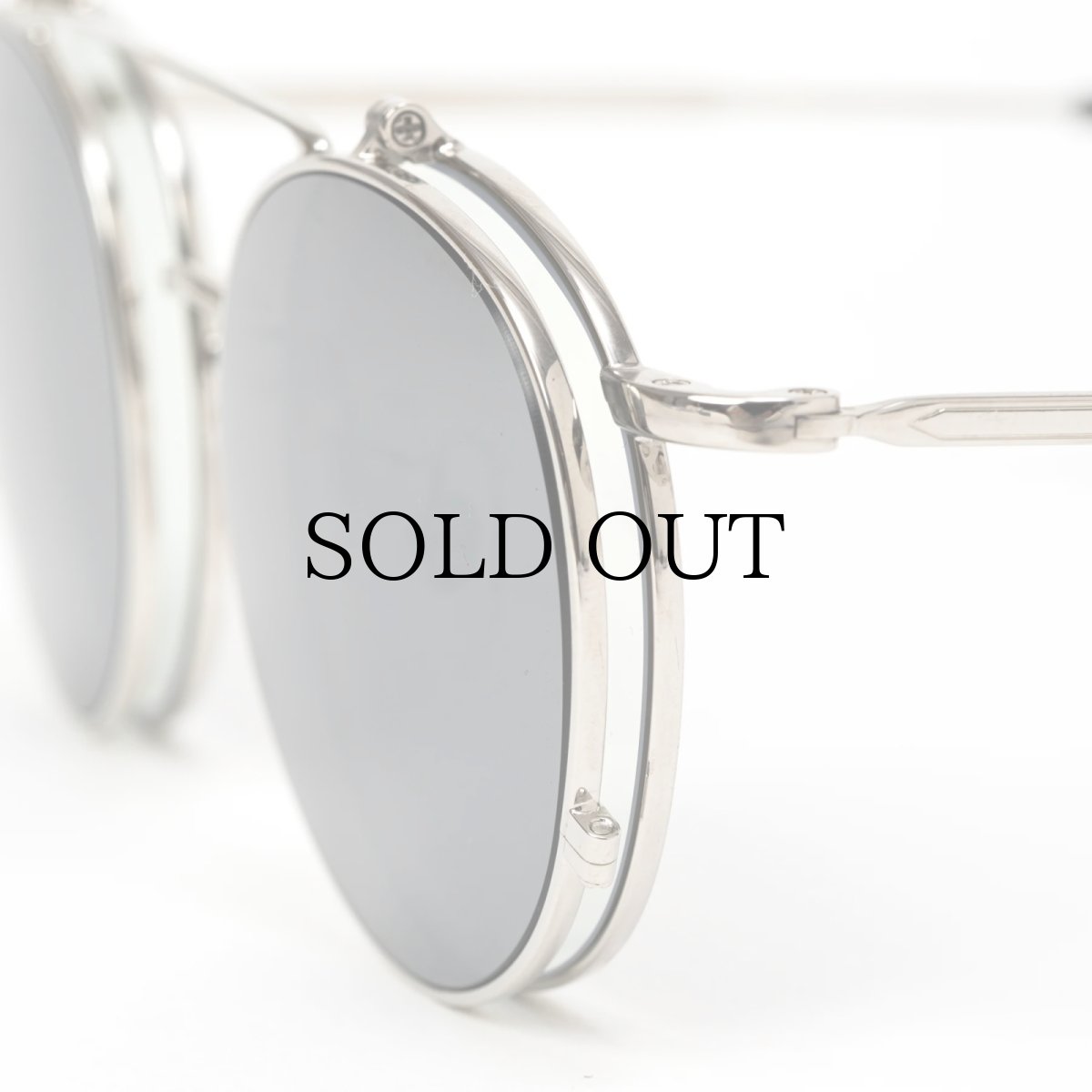 画像9: CALEE(キャリー) / FLIP UP TYPE CIRCLE METAL GLASSES ＜MIRROR LENS＞ (9)