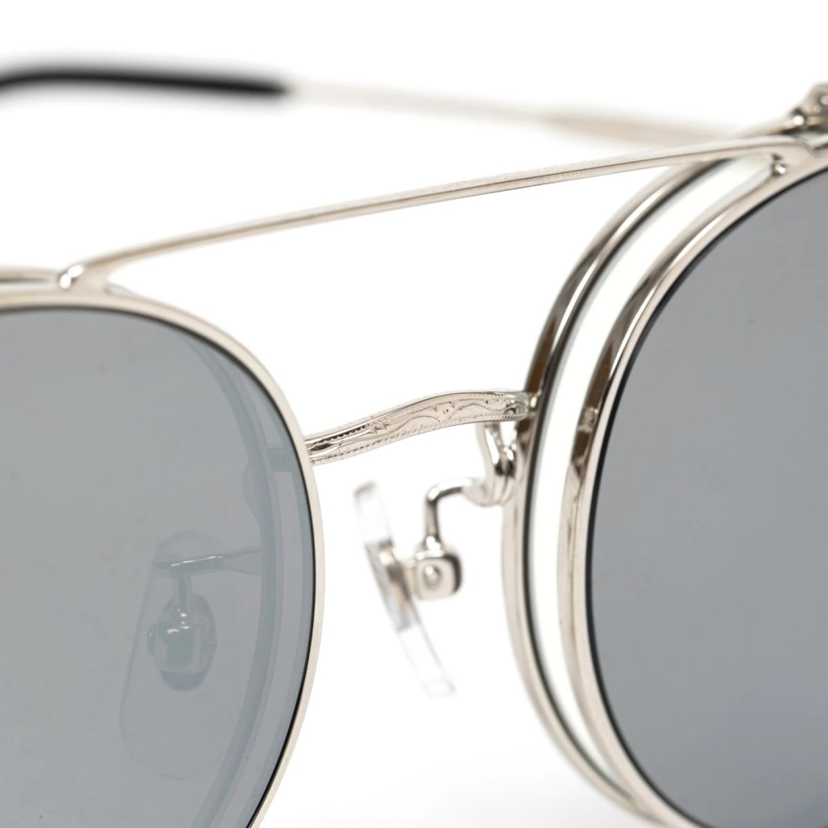 画像10: CALEE(キャリー) / FLIP UP TYPE CIRCLE METAL GLASSES ＜MIRROR LENS＞ (10)