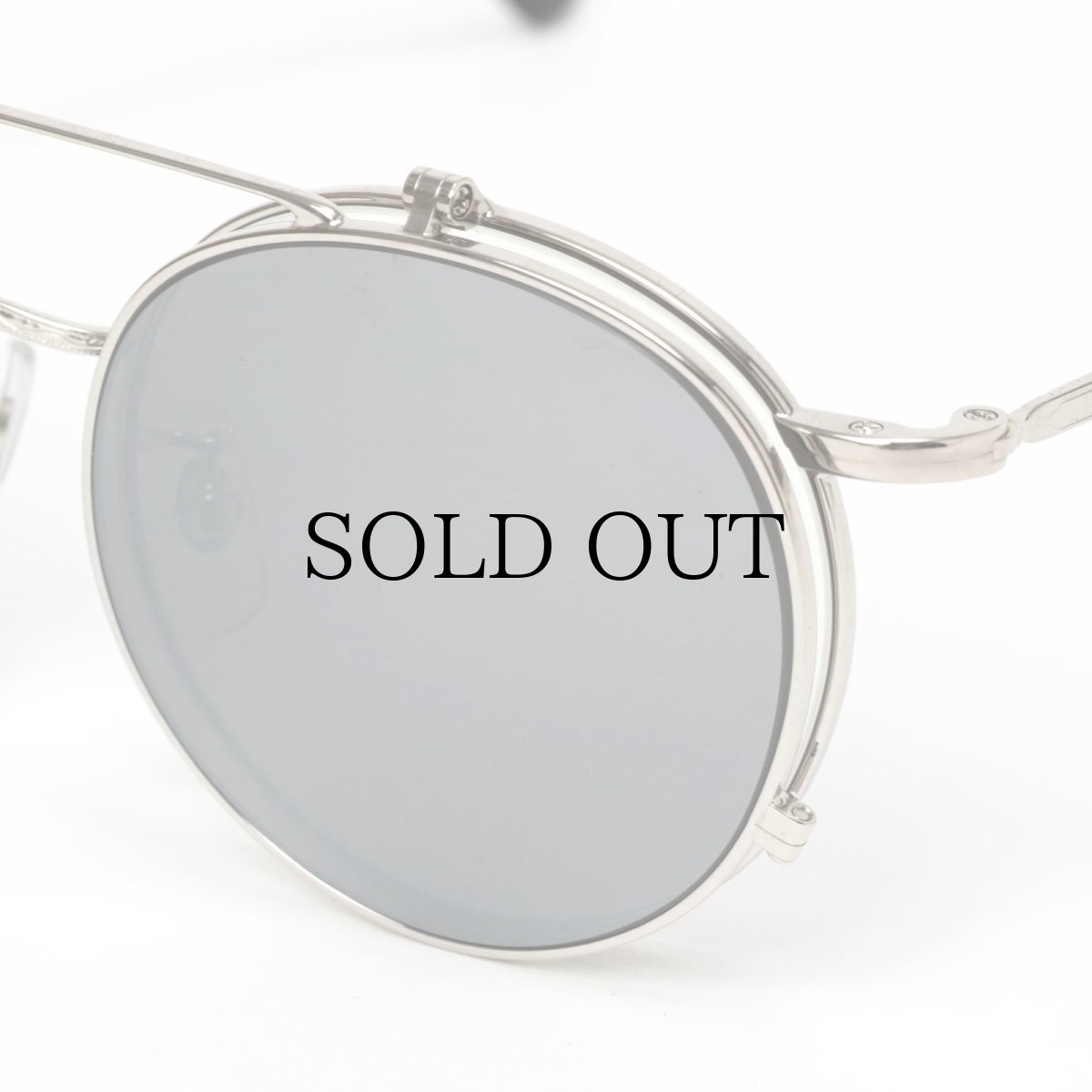 画像6: CALEE(キャリー) / FLIP UP TYPE CIRCLE METAL GLASSES ＜MIRROR LENS＞ (6)