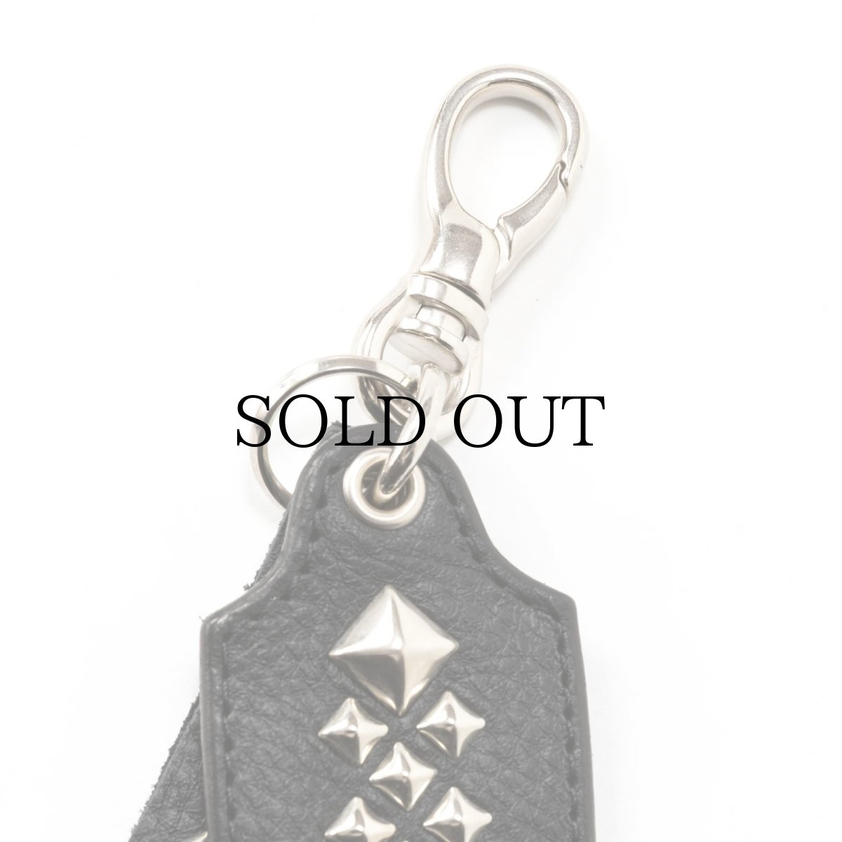 画像2: CALEE(キャリー) / STUDS LEATHERS SHORT KEY RING (2)