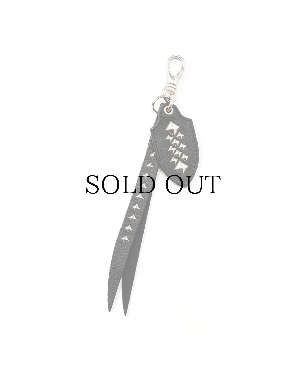 画像1: CALEE(キャリー) / STUDS LEATHERS SHORT KEY RING (1)