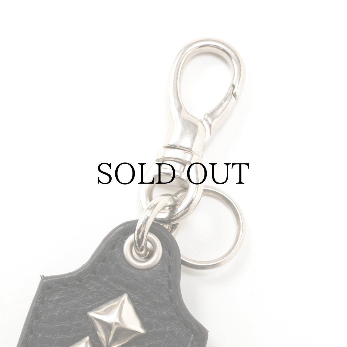 画像2: CALEE(キャリー) / STUDS LEATHER KEY RING ＜TYPE A＞ (2)