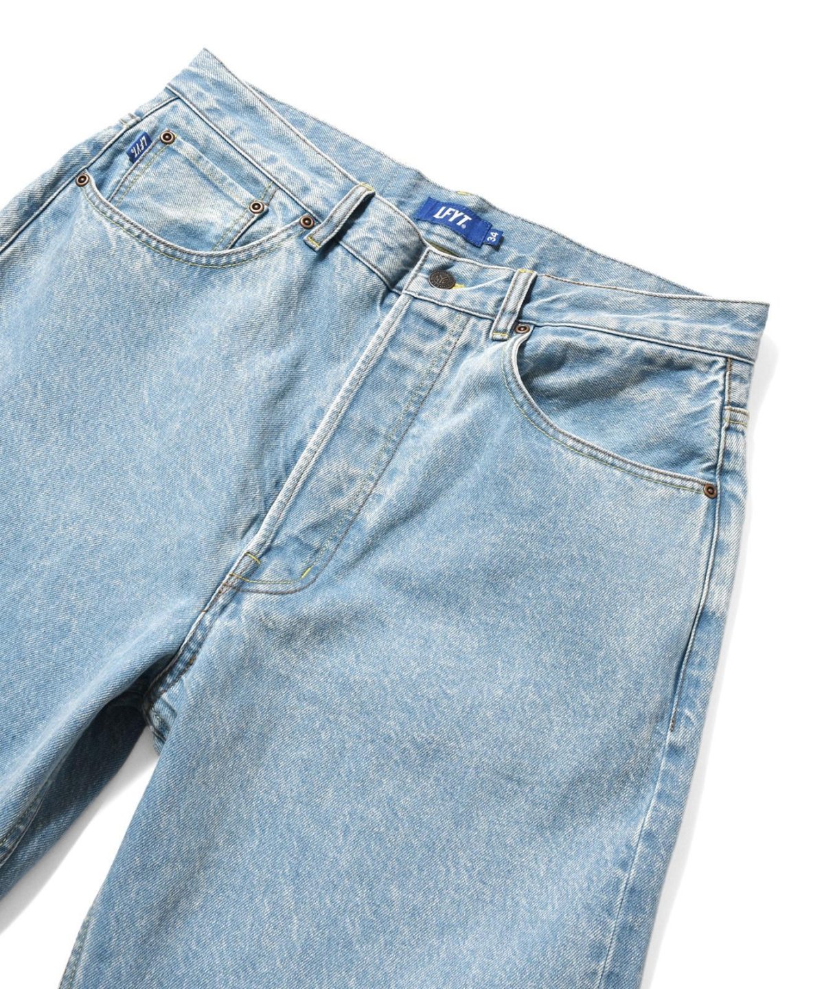 画像5: LFYT(ラファイエット) / 5 POCKET WASHED DENIM PANTS BAGGIE FIT ICE WASH (5)