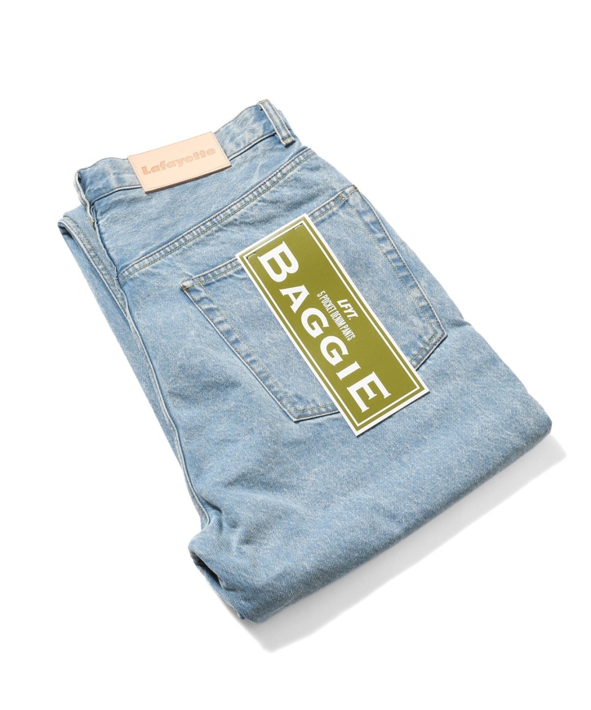 画像1: LFYT(ラファイエット) / 5 POCKET WASHED DENIM PANTS BAGGIE FIT ICE WASH (1)