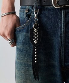 画像5: CALEE(キャリー) / STUDS LEATHERS SHORT KEY RING (5)