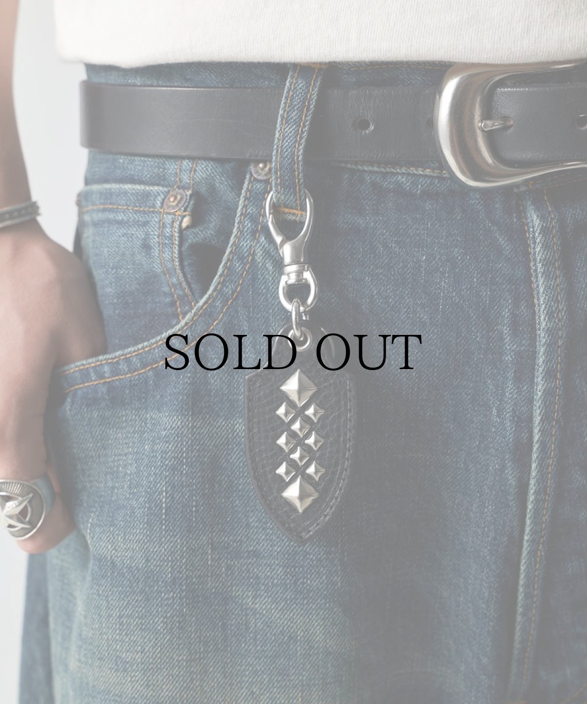 画像5: CALEE(キャリー) / STUDS LEATHER KEY RING ＜TYPE A＞ (5)