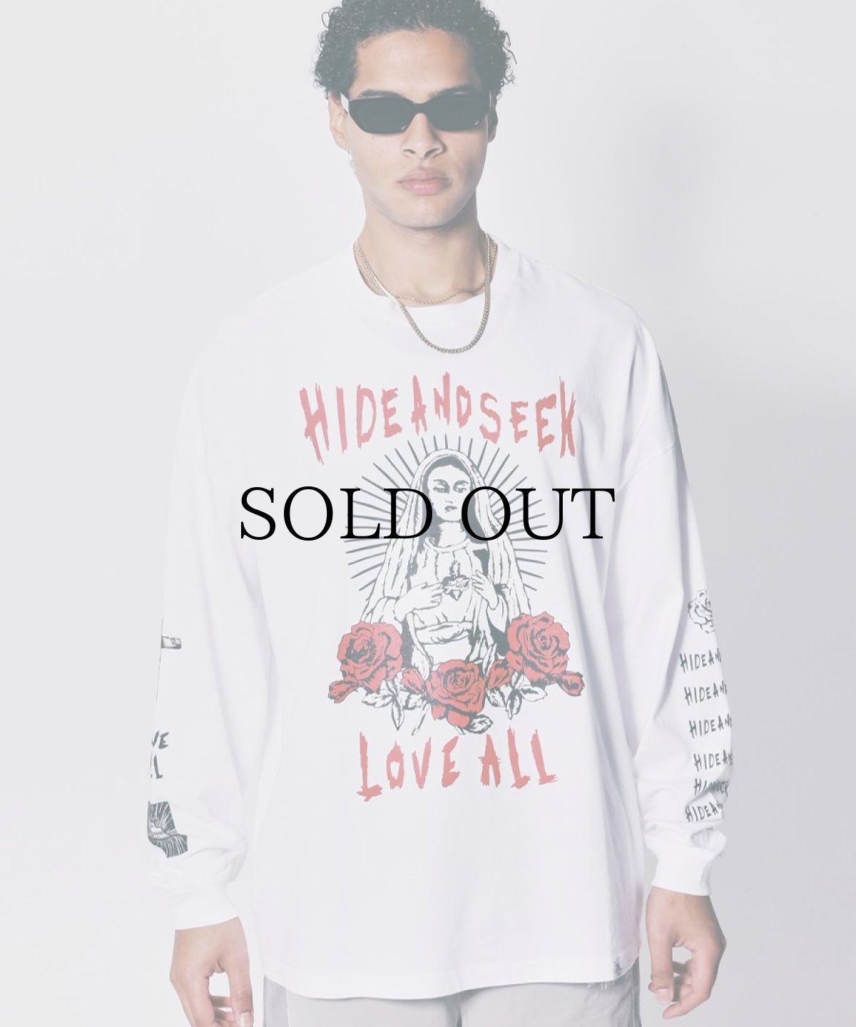 画像1: HIDEANDSEEK(ハイドアンドシーク) / LOVE ALL L/S Tee (1)
