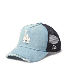 画像1: NEW ERA / 9FORTY A-Frame トラッカー MLB Damaged Denim ロサンゼルス・ドジャース (1)
