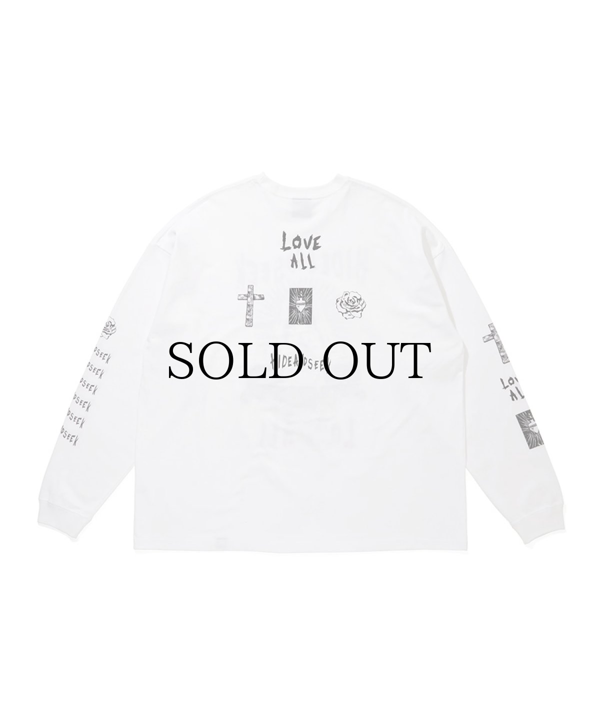 画像3: HIDEANDSEEK(ハイドアンドシーク) / LOVE ALL L/S Tee (3)