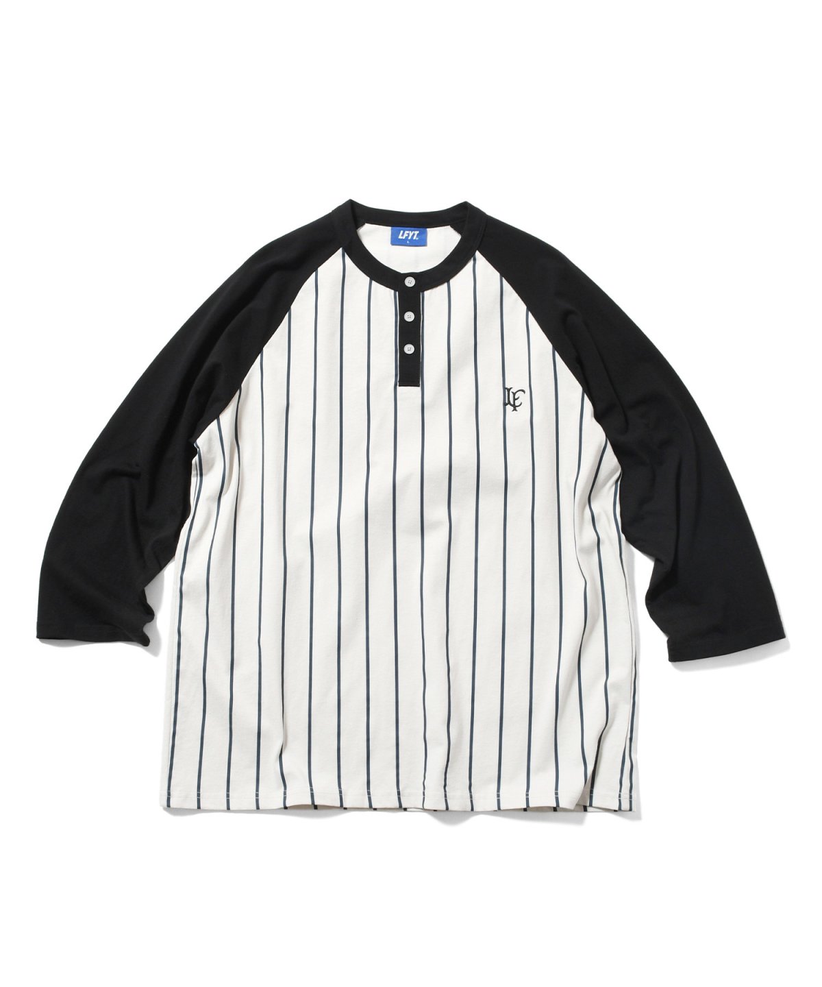 画像2: LFYT(ラファイエット) / PINSTRIPE RAGLAN SLEEVE TEE (2)