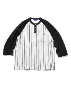 画像2: LFYT(ラファイエット) / PINSTRIPE RAGLAN SLEEVE TEE (2)