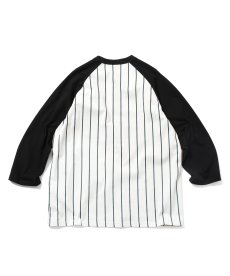 画像4: LFYT(ラファイエット) / PINSTRIPE RAGLAN SLEEVE TEE (4)