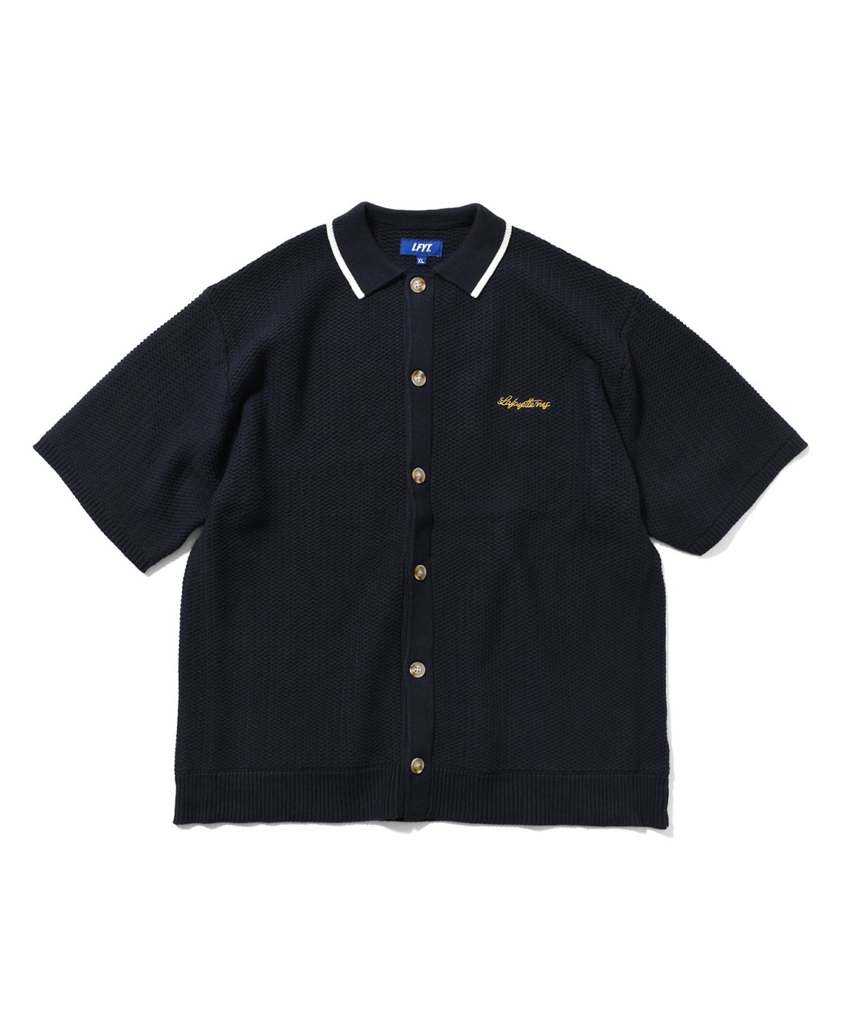 画像3: LFYT(ラファイエット) / RAVEN PATTERN SUMMER KNIT SHIRT (3)