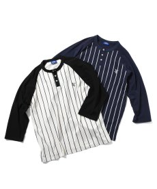 画像1: LFYT(ラファイエット) / PINSTRIPE RAGLAN SLEEVE TEE (1)
