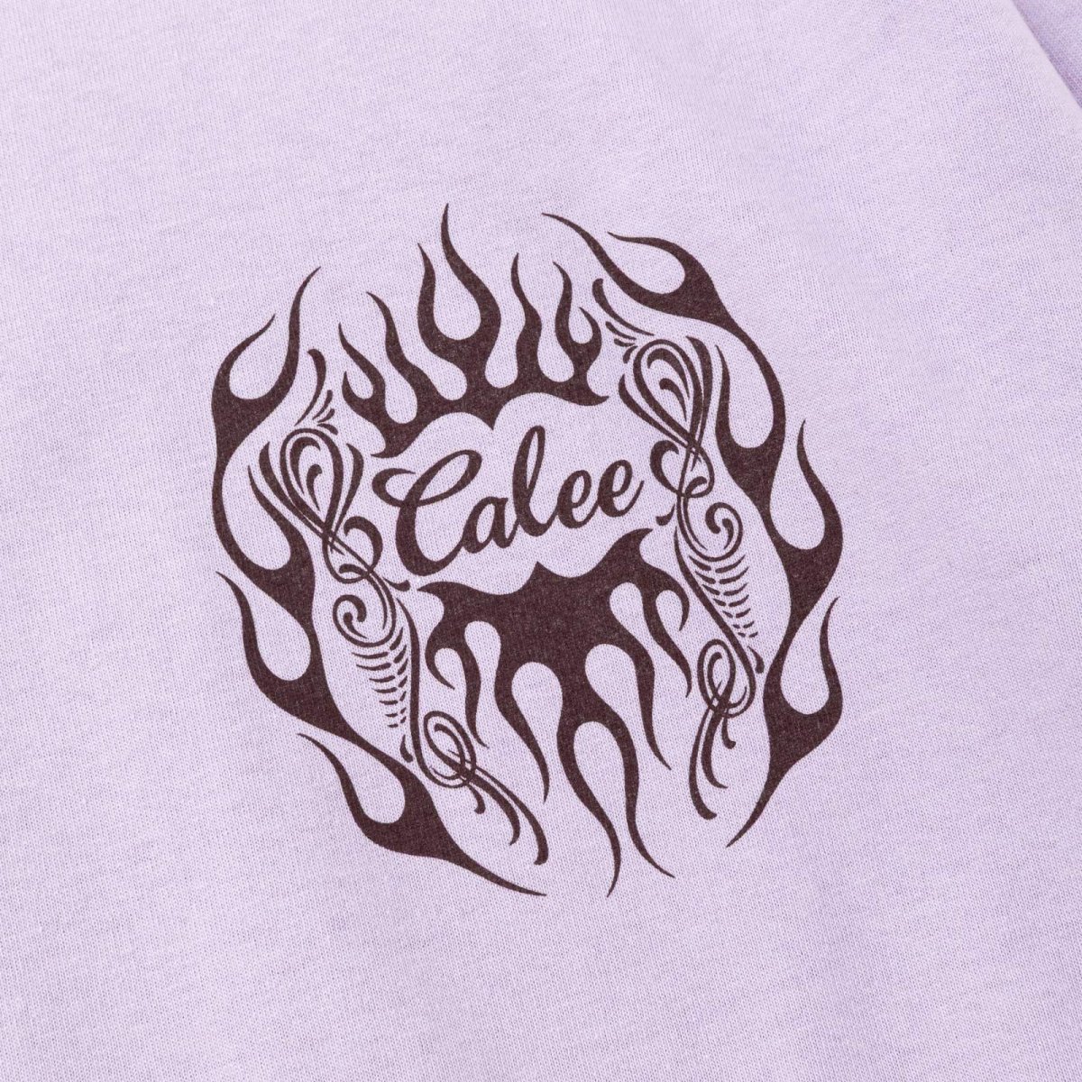 画像10: CALEE(キャリー) / VINTAGE TYPE FLAME LOGO PINSTRIPING L/ S TEE ＜NATURALLY PAINT DESIGN＞ (10)
