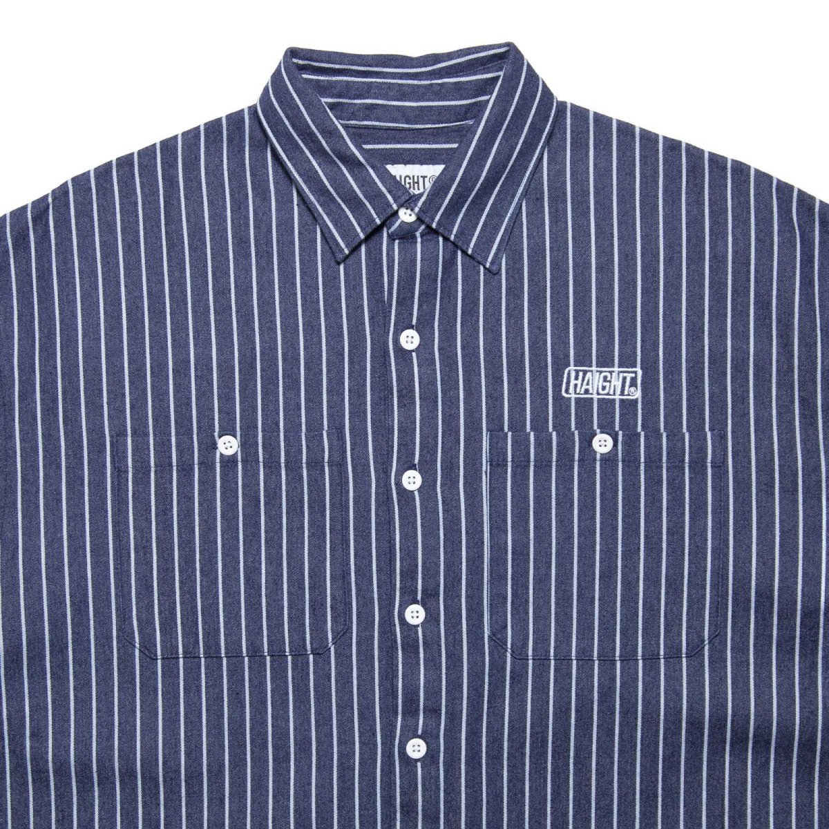 画像7: HAIGHT / STRIPE DENIM SHIRT (7)