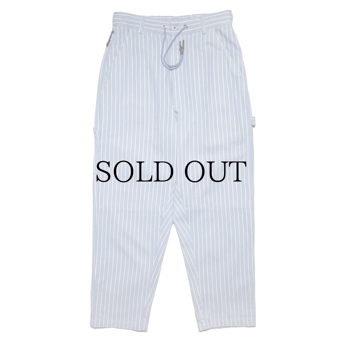 画像2: HAIGHT / STRIPE DENIM PAINTER PANTS (2)