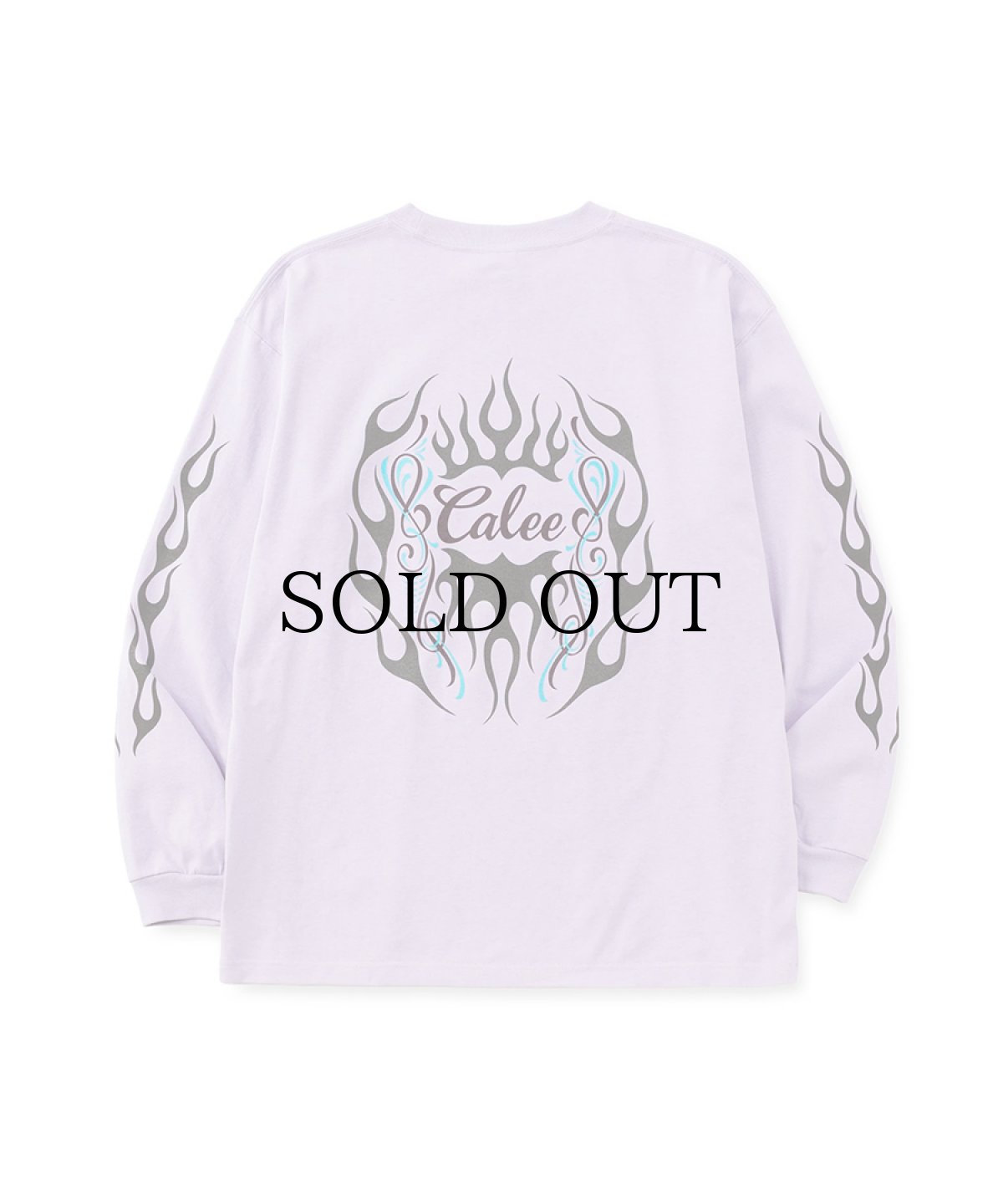 画像8: CALEE(キャリー) / VINTAGE TYPE FLAME LOGO PINSTRIPING L/ S TEE ＜NATURALLY PAINT DESIGN＞ (8)