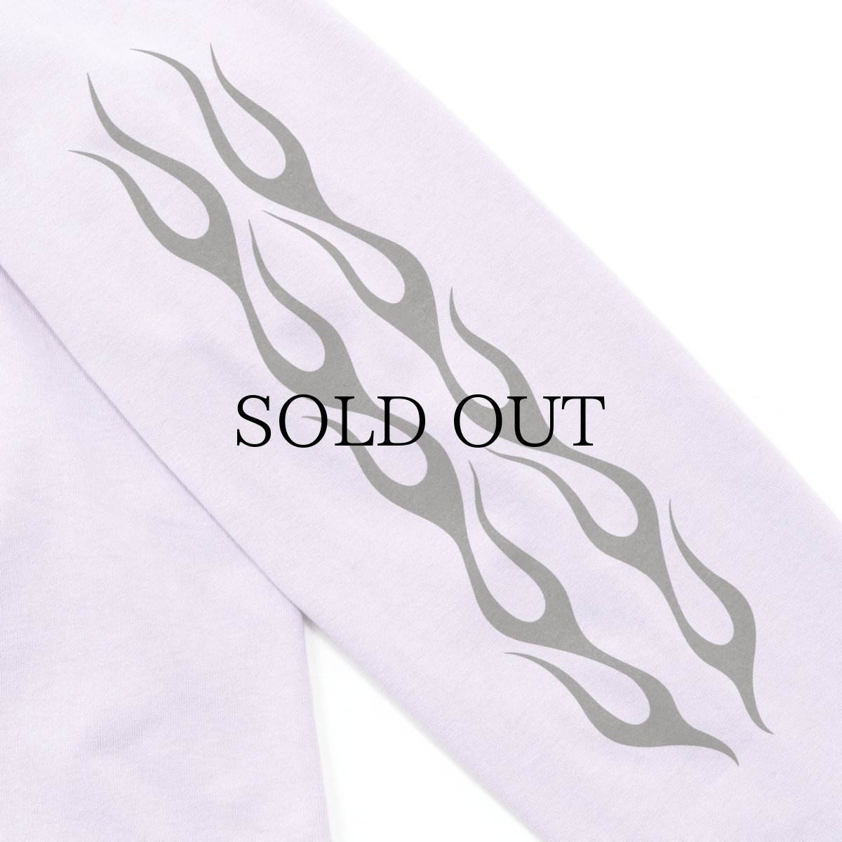 画像12: CALEE(キャリー) / VINTAGE TYPE FLAME LOGO PINSTRIPING L/ S TEE ＜NATURALLY PAINT DESIGN＞ (12)