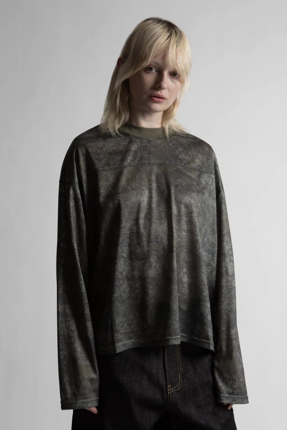 画像8: WASTED PARIS / MESH LONG SLEEVE SWARM T-SHIRT (8)