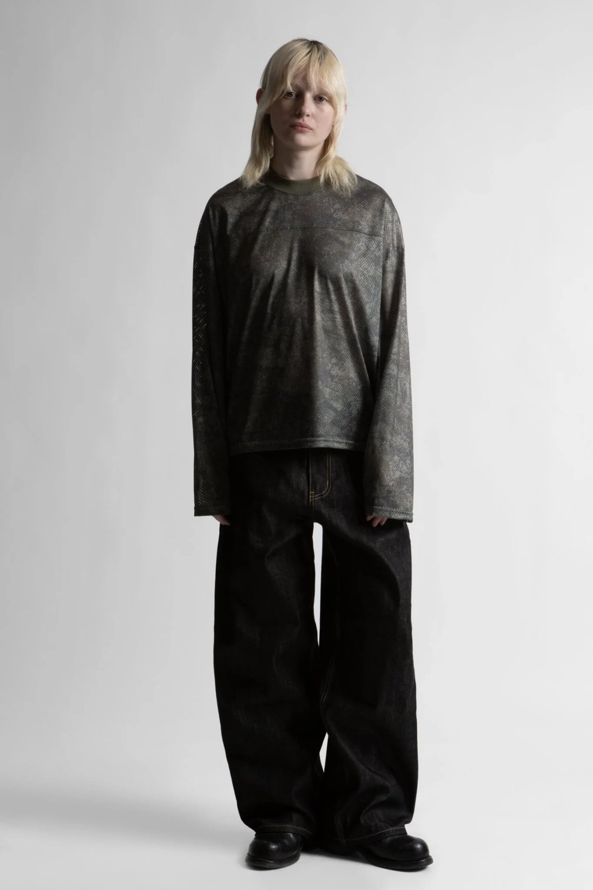 画像7: WASTED PARIS / MESH LONG SLEEVE SWARM T-SHIRT (7)