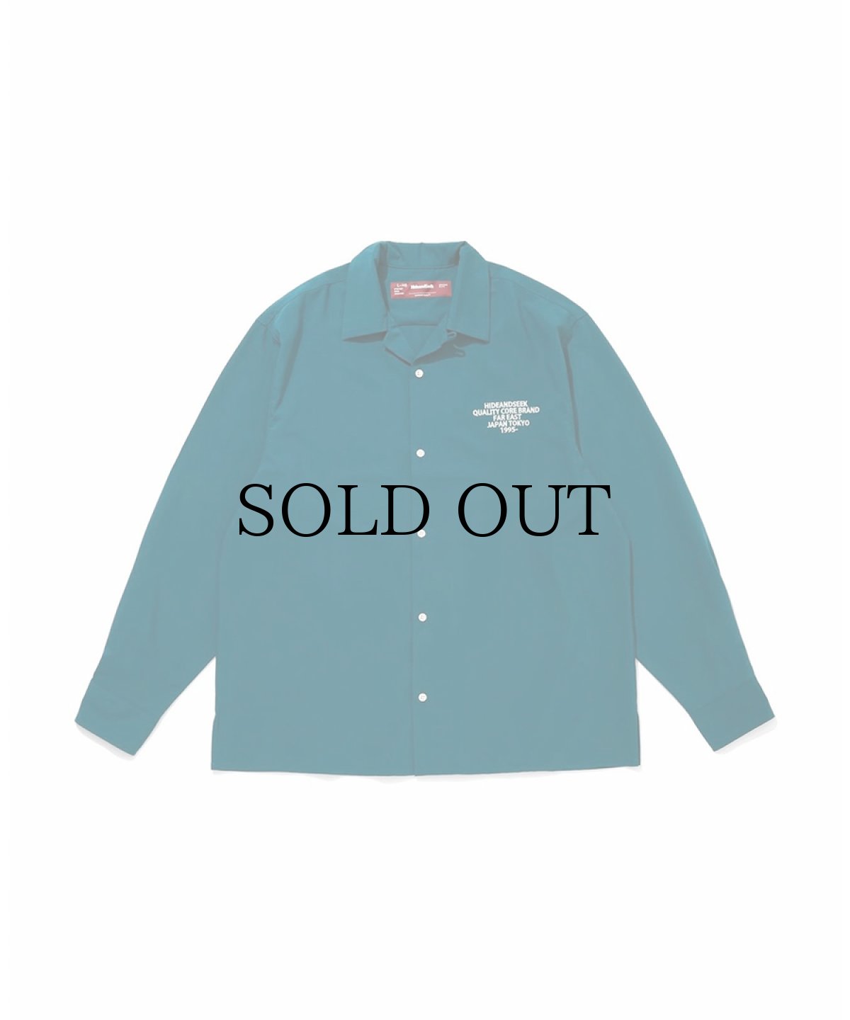 画像1: HIDEANDSEEK(ハイドアンドシーク) / Open Collar L/S Shirt (1)