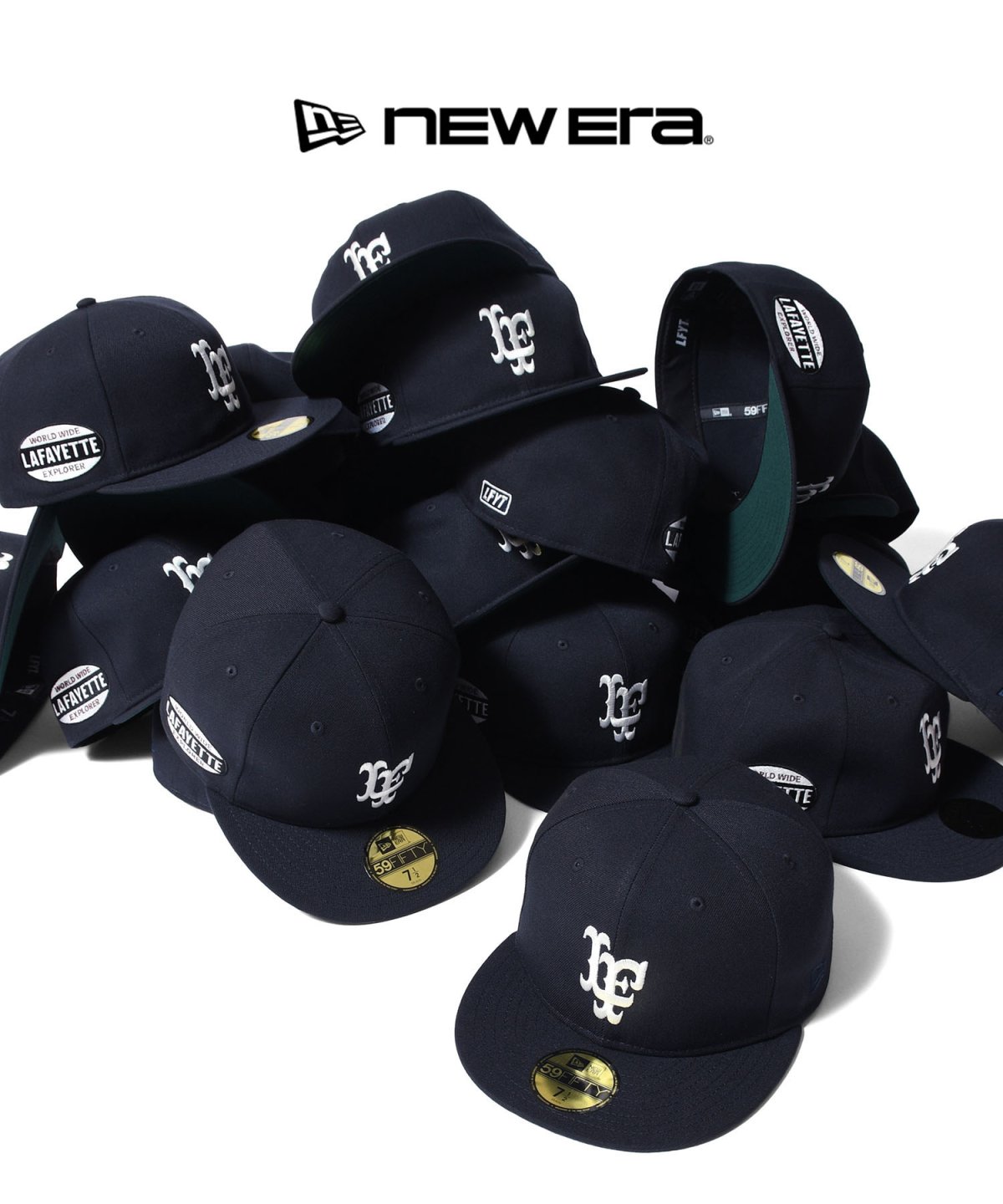 画像1: LFYT(ラファイエット) / LFYT × NEW ERA LF LOGO 59FIFTY FITTED CAP ”EXPLORER” (1)