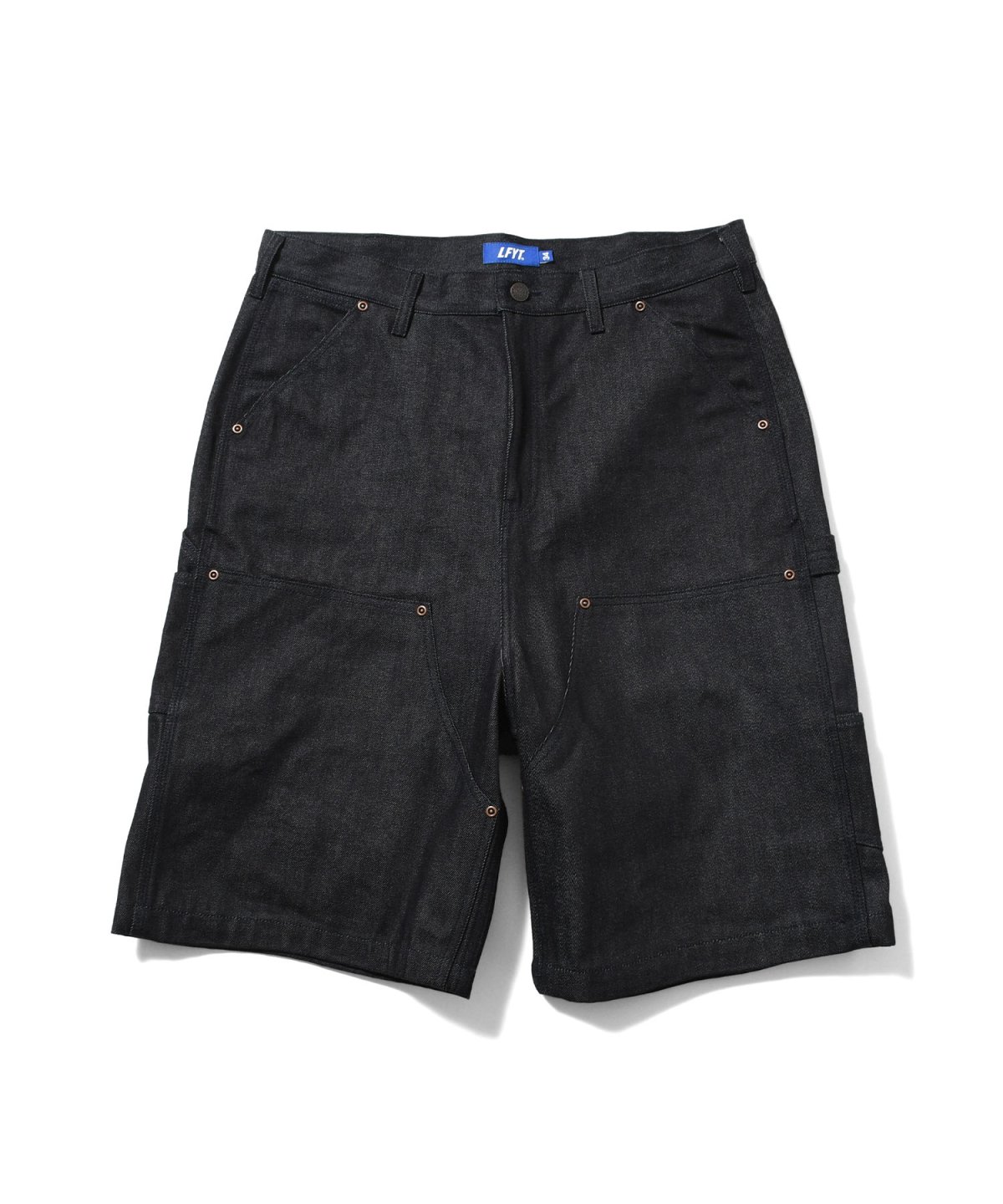 画像3: LFYT(ラファイエット) / DOUBLE KNEE DENIM PAINTER SHORTS (3)