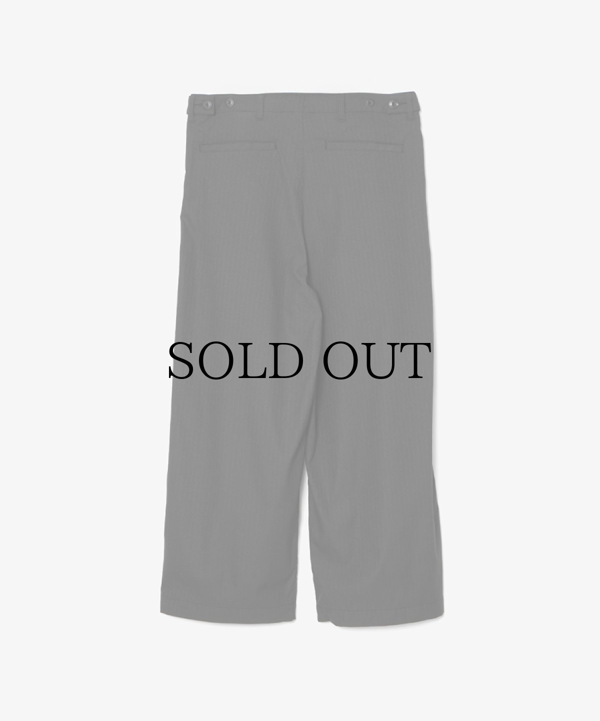 画像2: APPLEBUM(アップルバム) / Pin Stripe Wide Military Pants (2)