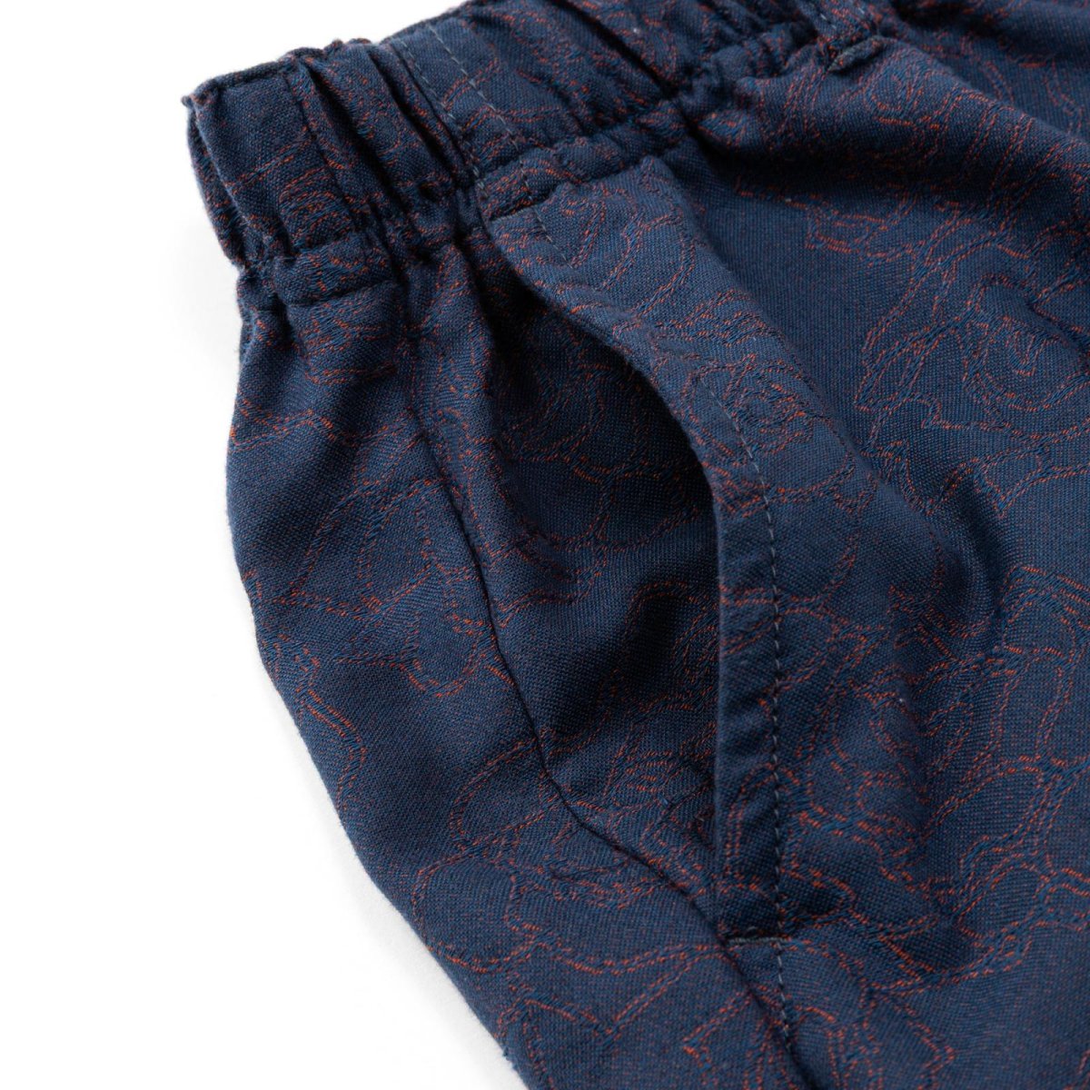 画像4: CALEE(キャリー) / ROSE PATTERN JACQUARD RELAX PANTS (4)