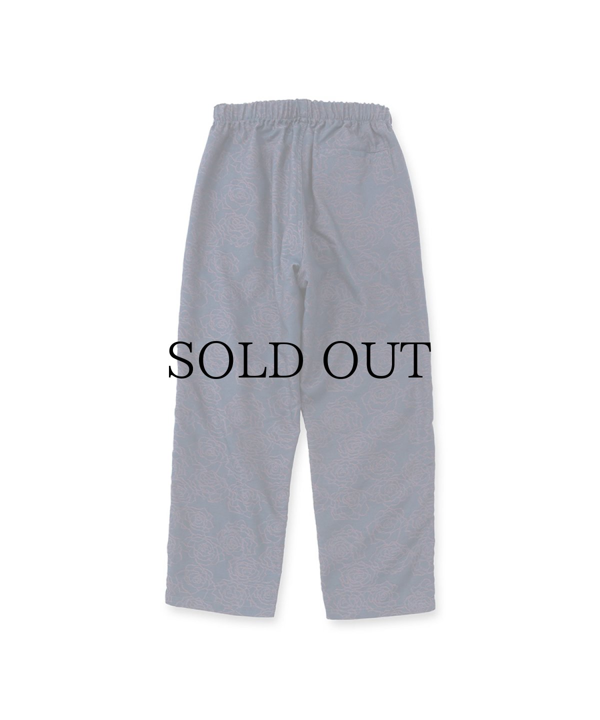 画像2: CALEE(キャリー) / ROSE PATTERN JACQUARD RELAX PANTS (2)