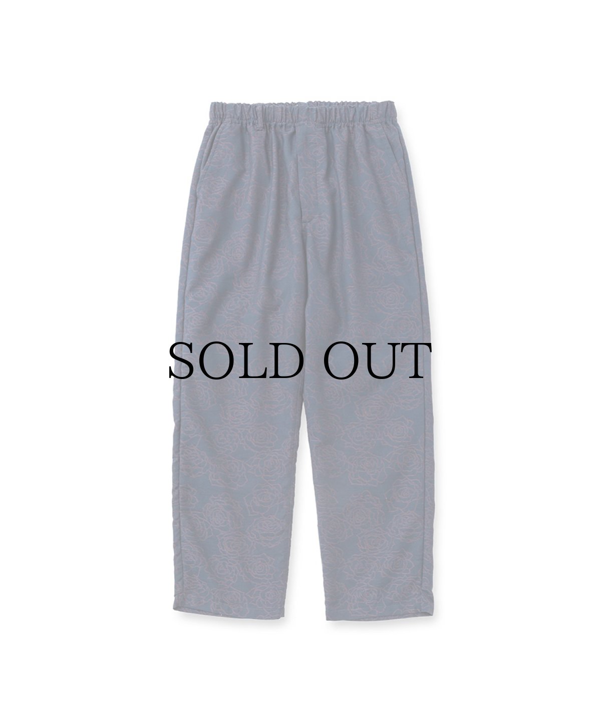 画像1: CALEE(キャリー) / ROSE PATTERN JACQUARD RELAX PANTS (1)