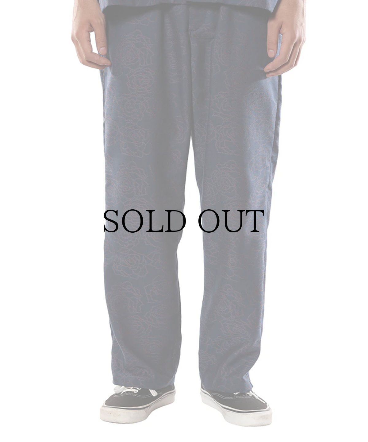 画像7: CALEE(キャリー) / ROSE PATTERN JACQUARD RELAX PANTS (7)