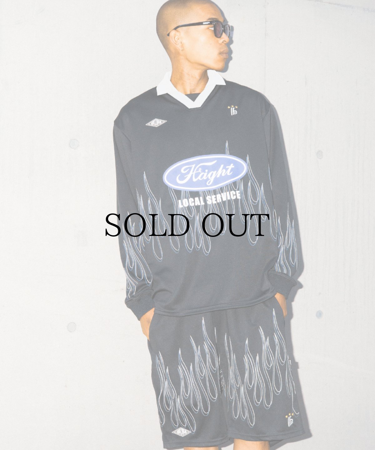 画像4: HAIGHT / FLAMES SOCCER SHORTS (4)